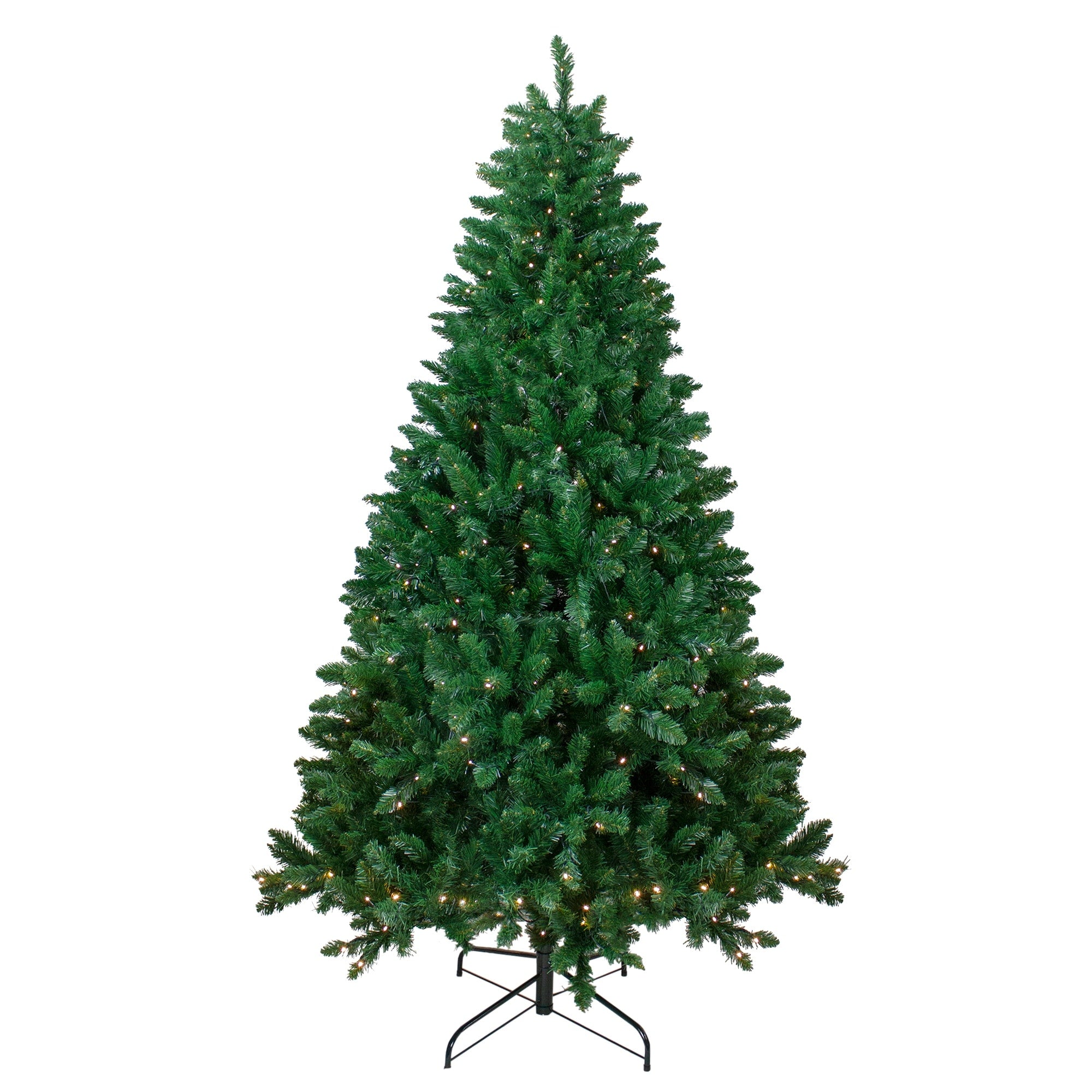 7.5 Pre Lit Twin Lakes Fir Artificial Christmas Tree Clear Lights 7.5 Foot