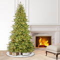 7.5 Pre Lit Yellow Green Pe Pvc Index Tree