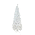 7.5 X 36 Pre Lit White Winston Pine Artificial Christmas Tree Warm White Led Lights