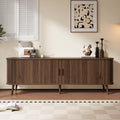 70 Inch Tv Stand Media Entertainment Center With Ample Storage And Wood Legs For Living Room