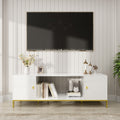 70 Inch Tv Stand Heavy Duty Wood Media Entertainment Center Console With Cabinet Storage Open Shelves