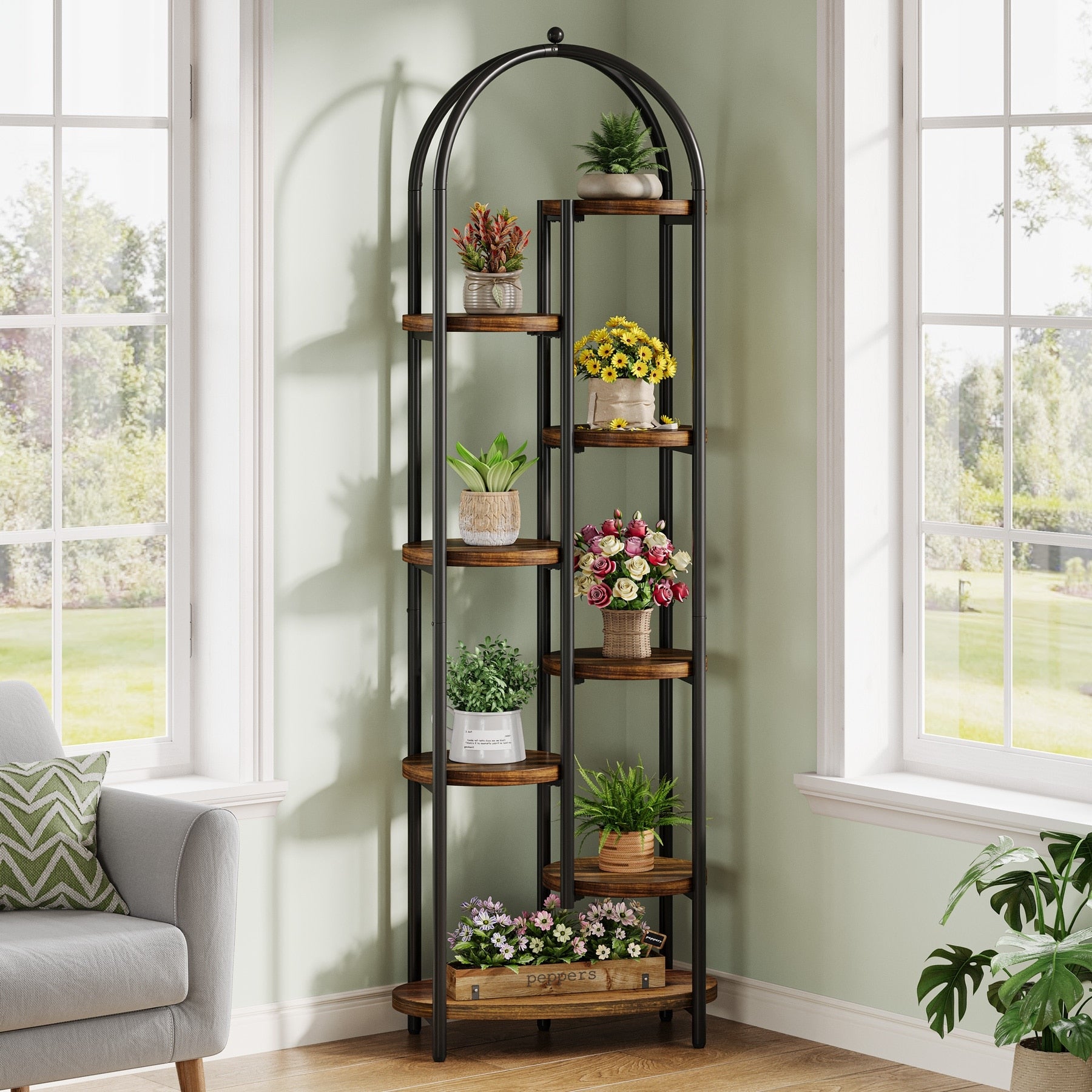 70 Inch Tall 8 Tier Plant Stand Indoor