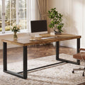 70.86 Inch Solid Wood Executive Desk Large Simple Workstations