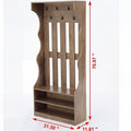 70.87 Coat Rack With Shoe Bench 3 In 1 Tall Hall Tree With 7 Hooks