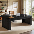 70.9 Inch Modern Executive Desk Large Farmhouse Wooden Office Desk