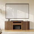 70 Mid Century Modern Projector Tv Stand With Storage 70 W 15.7 D 23 H