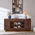 Modern Tv Stand Entertainment Center For Tvs Up To 80 Thick Wood