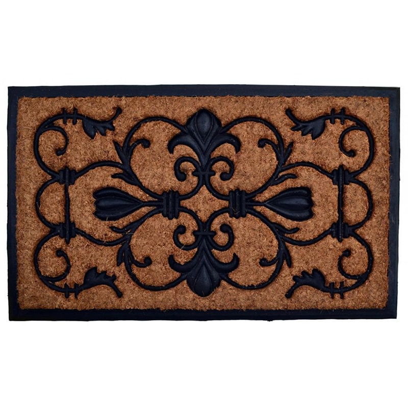 Brigoder Square Coir Rubber Door Mat