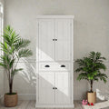 71 Inch Kitchen Pantry Storage Cabinet With 4 Doors And Drawer Freestanding Cupboard With Adjustable Shelves