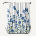 71 X 74 Lavender Floral Print Shower Curtain