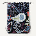 71 X 74 Paisley Floral Print Shower Curtain