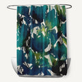 71 X 74 Inch Abstract Floral Print Shower Curtain