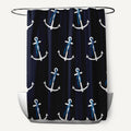 71 X 74 Inch Anchor Whimsy Geometric Print Shower Curtain