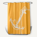 71 X 74 Inch Anchored Geometric Print Shower Curtain