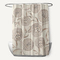 71 X 74 Inch Antique Flowers Floral Print Shower Curtain