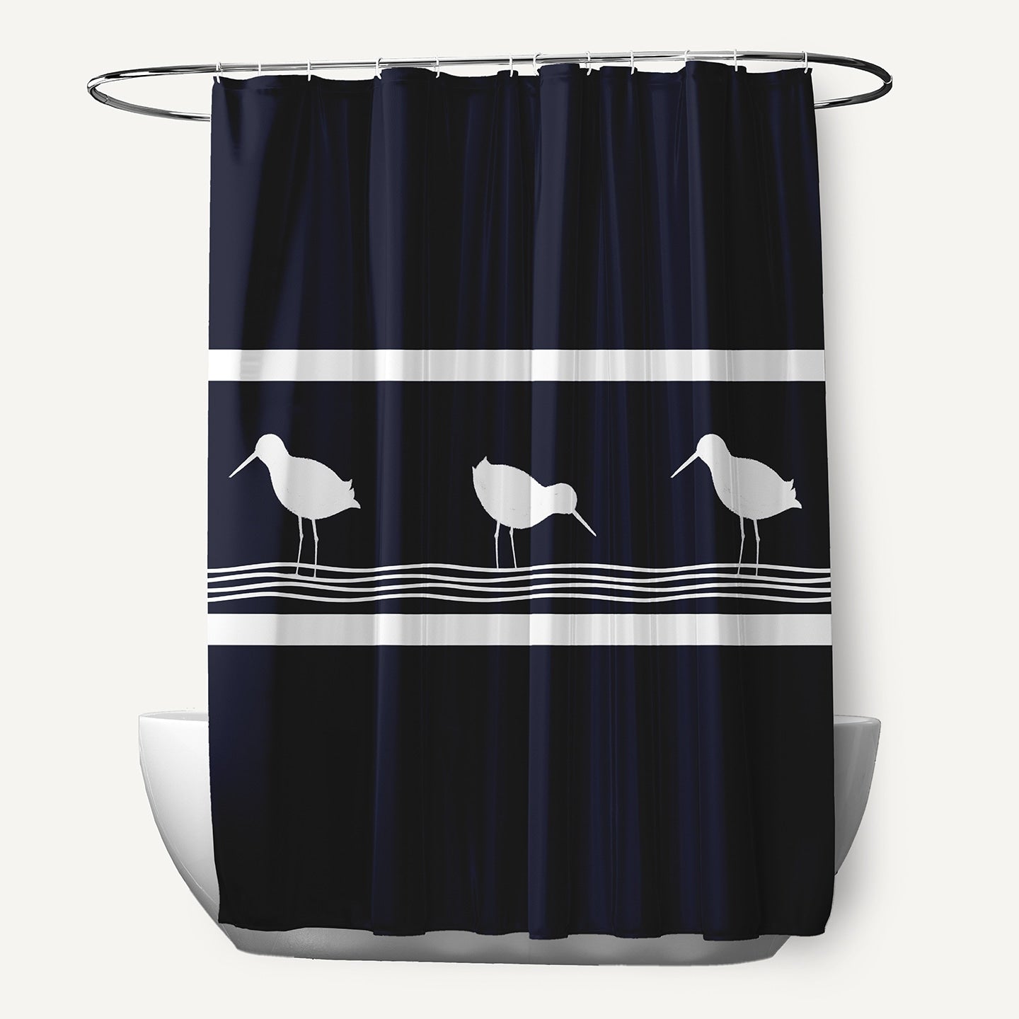 71 X 74 Inch Birdwalk Animal Print Shower Curtain