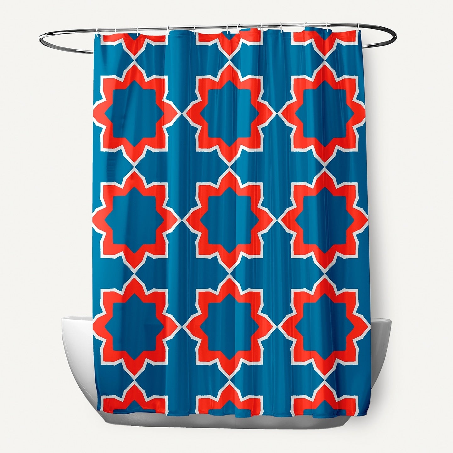 71 X 74 Inch Bohemian 2 Geometric Print Shower Curtain