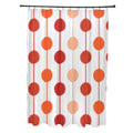 Brady Beads Stripe Print Shower Curtain