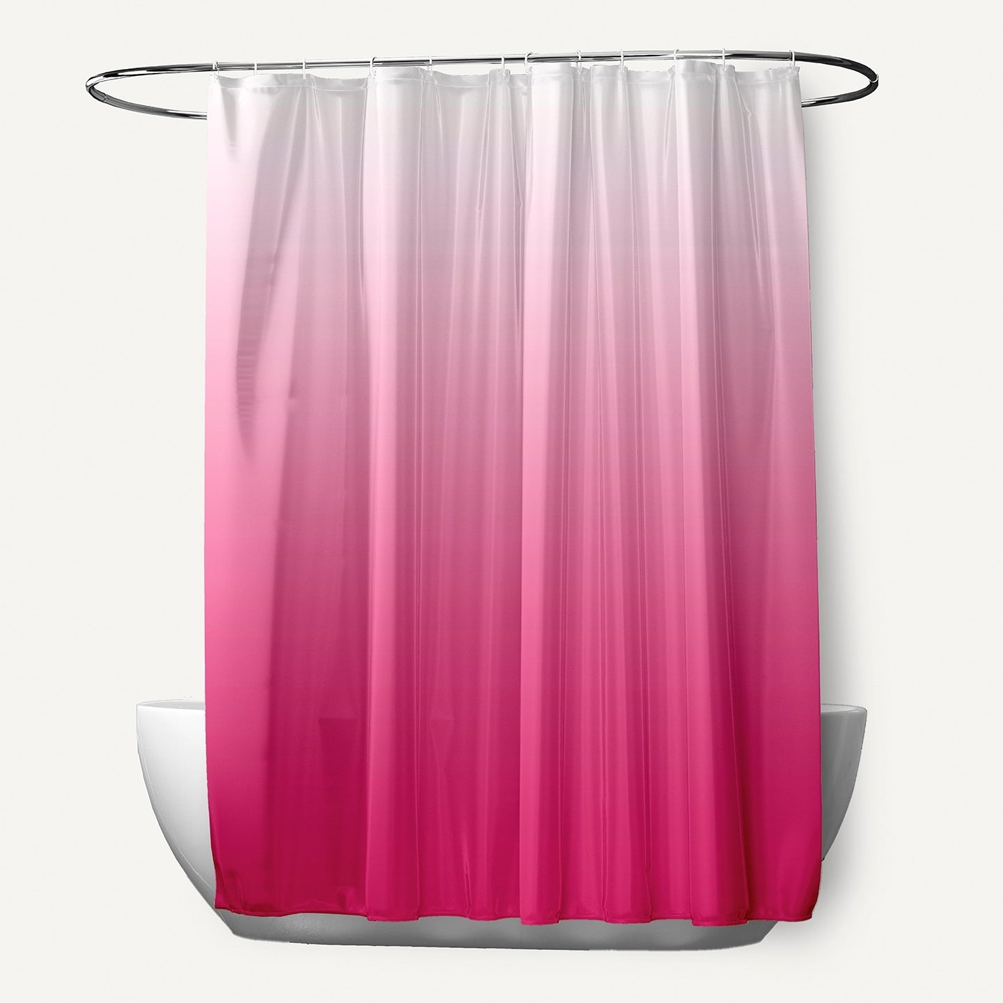 71 X 74 Inch Fuchsia Ombre Shower Curtain