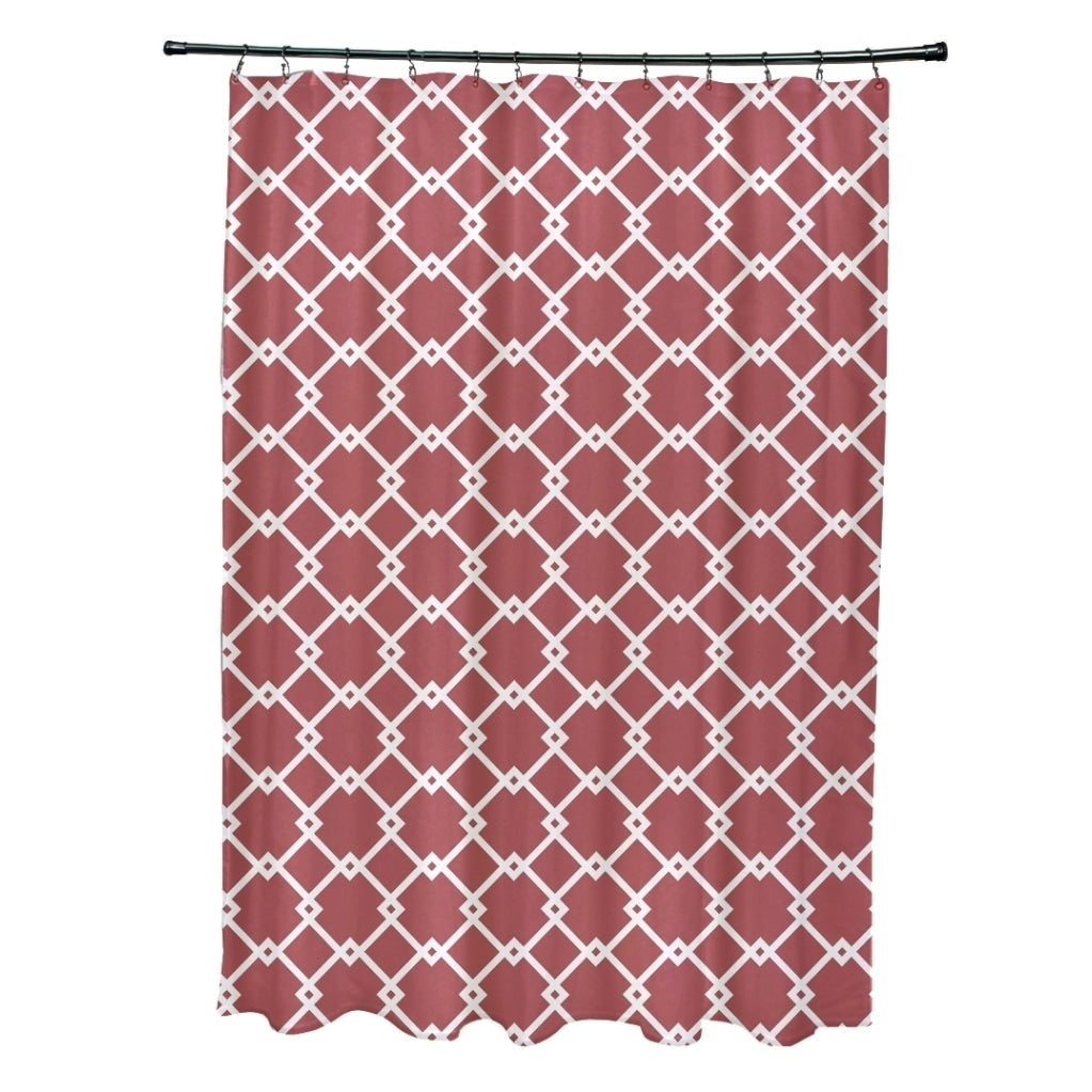 Trellis Geometric Pattern Shower Curtain