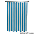 71 X 74 Inch Latte Striped Shower Curtain 71 X 74