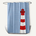 71 X 74 Inch Light House Geometric Print Shower Curtain