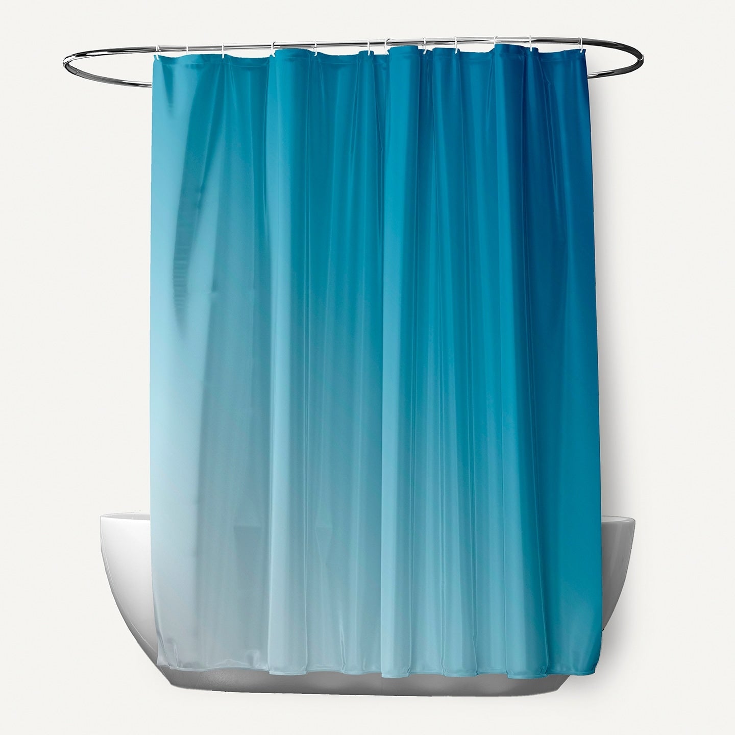 71 X 74 Inch Peacock Ombre Shower Curtain