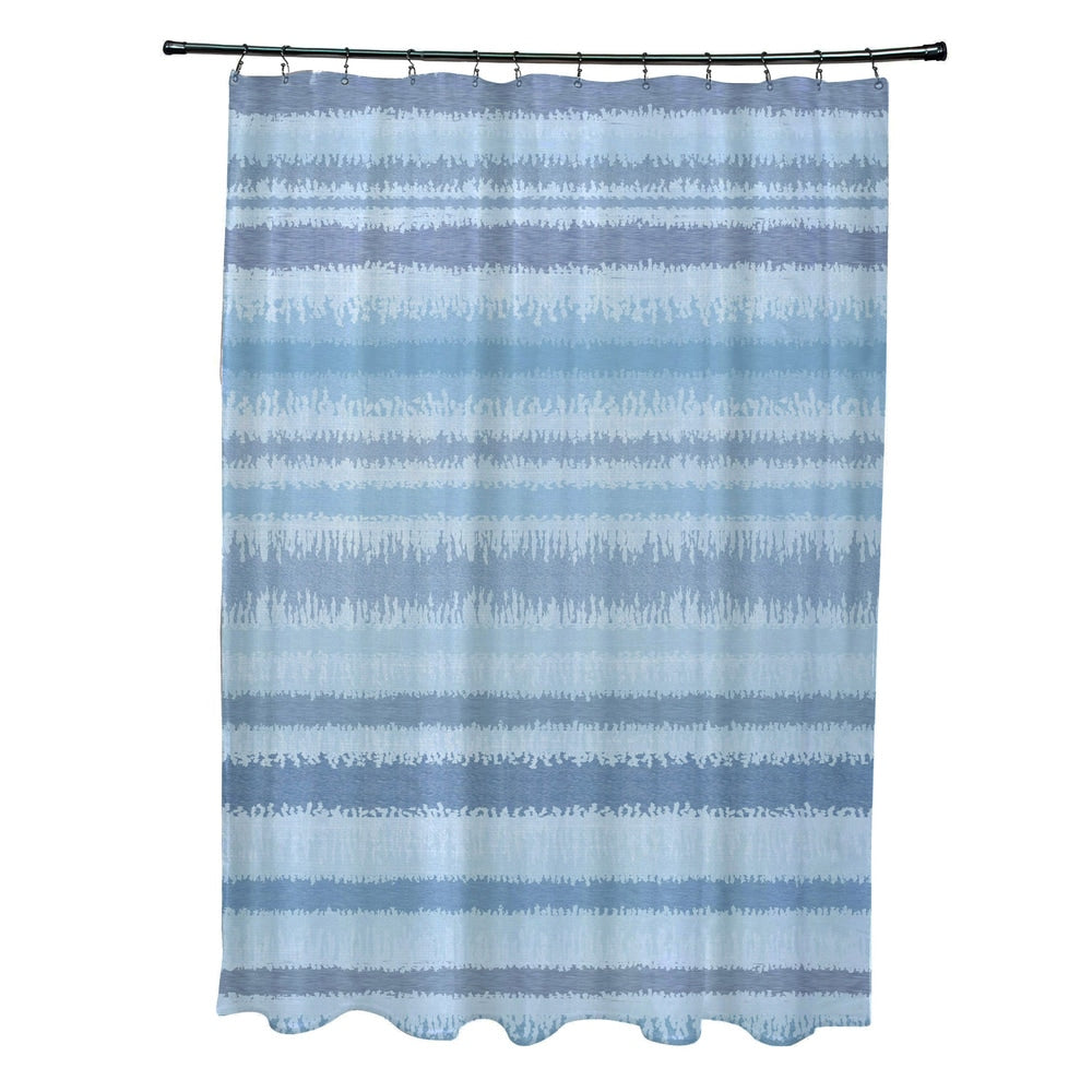 Raya De Agua Stripe Print Shower Curtain