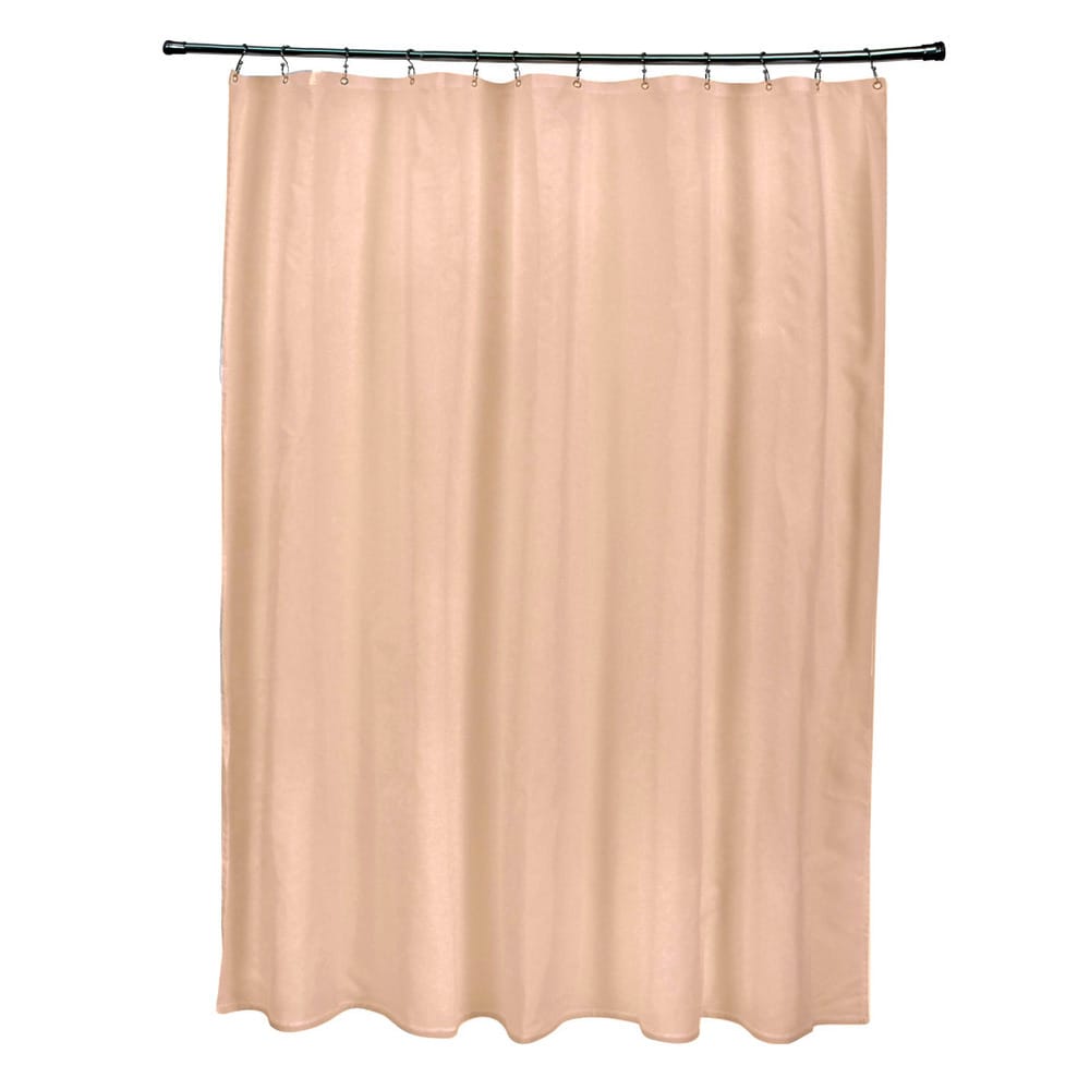 71 X 74 Inch Peach Solid Shower Curtain