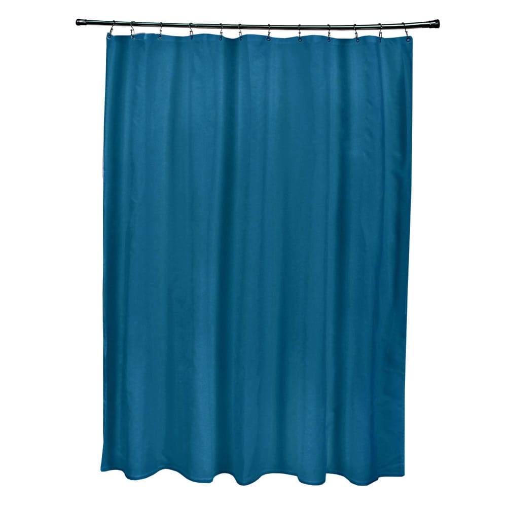 71 X 74 Inch Teal Solid Shower Curtain