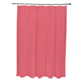 71 X 74 Inch Dark Coral Solid Shower Curtain