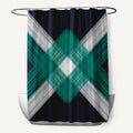 71 X 74 Inch String Art Geometric Print Shower Curtain