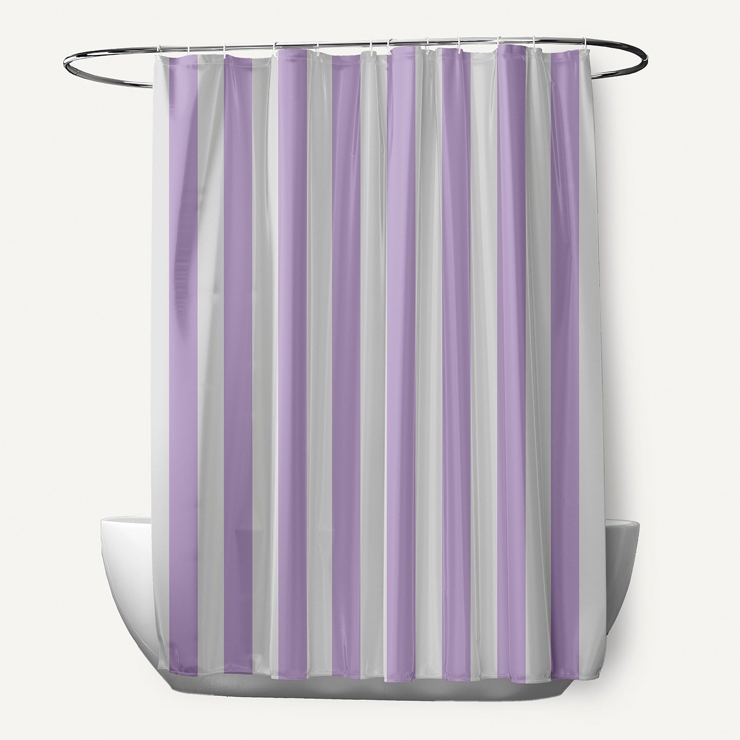 71 X 74 Inch Striped Shower Curtain
