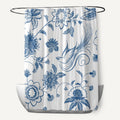 71 X 74 Inch Traditional Bird Floral Print Shower Curtain