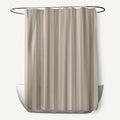 71 X 74 Inch Two Tone Neutral Striped Shower Curtain