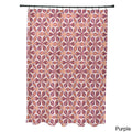 Water Mosaic Geometric Print Shower Curtain