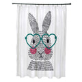 Whats Up Bunny. Holiday Animal Print Shower Curtain