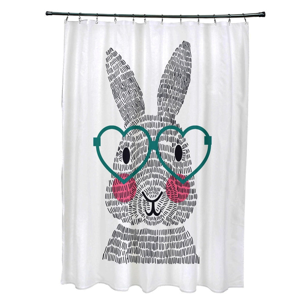 Whats Up Bunny. Holiday Animal Print Shower Curtain