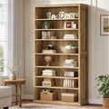 71 8 Tier Tall Bookcase With Adjustable Shelves Large Freestanding Display Library Bookshelves