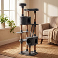 71 Cat Tower 5 Level Large Cat Tree With Condo Premium Sisal Scratching Posts Plush Perches For Adult Cats And Kittens