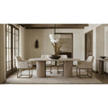 71 Dining Table For 8 With Sliding Door Storage Cabinet