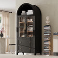 71 Tall Arched Kitchen Pantry Cabinet With 2 Large Drawers