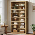 71 Tall Bookshelf With Adjustable Shelves 8 Tier Large Open Library Bookcase 13 D 33.5 W 70.9 H