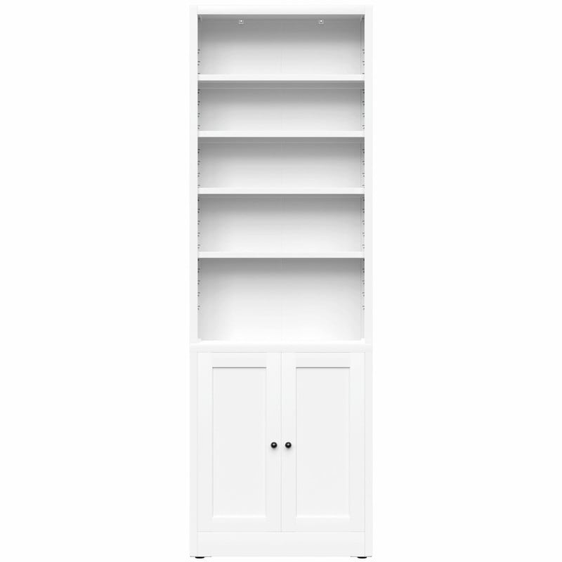 71 Tall Metal Bookcase With Door And Adjustable Shelves