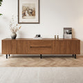 71 Walnut Fluted Tv Stand