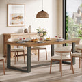 71Inch Long Solid Wood Dining Table For 6 People For Dining Room Kitchen