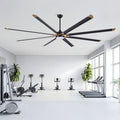 72 84 100 Inches Ceiling Fan With Light 6 Speed Remote Control Dimmable 3 Color Temperature Reversible Indoor Or Outdoor