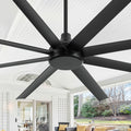 72 Inch 8 Blade Ceiling Fan With Remote Quiet Dc Motor 6 Speeds Reversible No Light