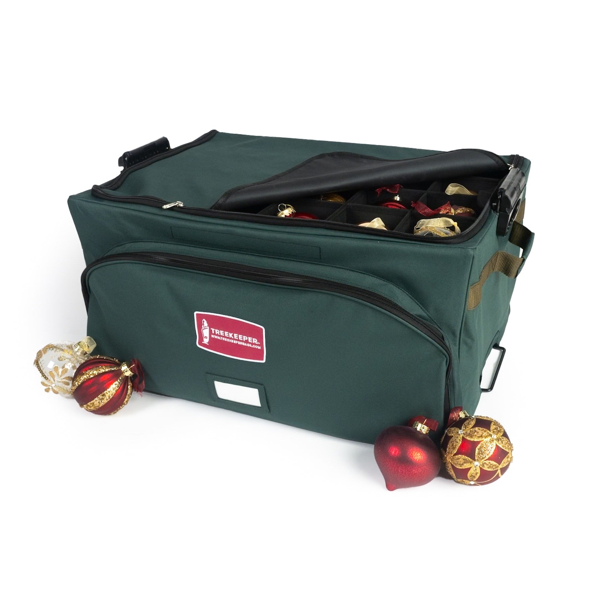 Treekeeper Three Tray Ornament Storage Bag W Front Pocket