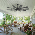 72 In Large Led Ceiling Fan With Light And Remote 10 Blade Fan Reversible Quiet Ceiling Fan